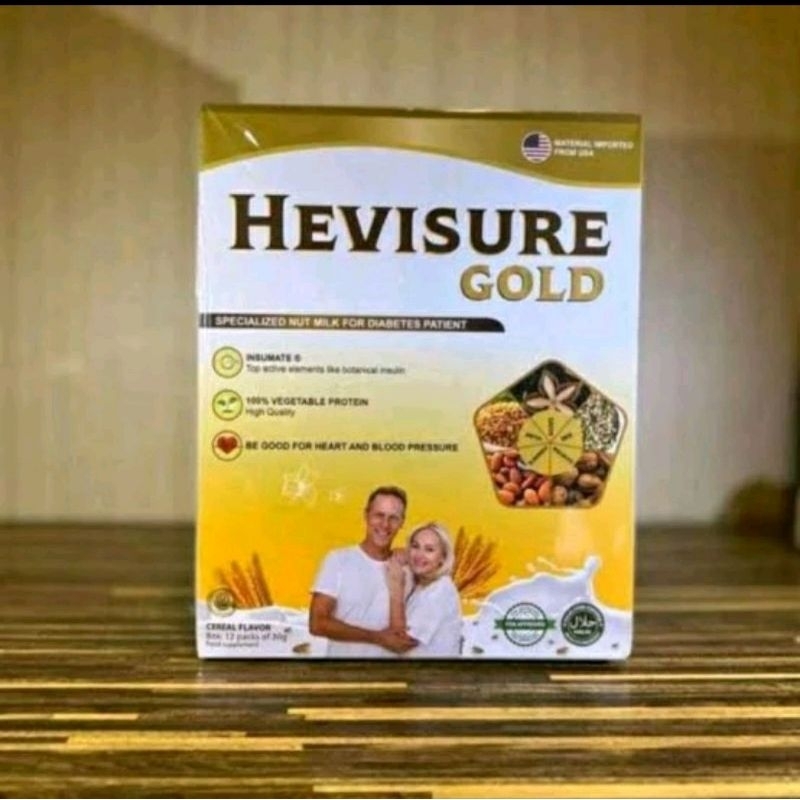 

HEVISURE GOLD MILK 1 BOX SUSU OBAT DIABETES KENCING MANIS INSULIN PANKREAS 12 SACHET