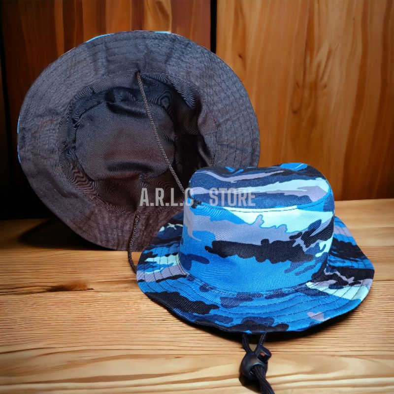 topi rimba anak loreng tni au kids army drill cotton