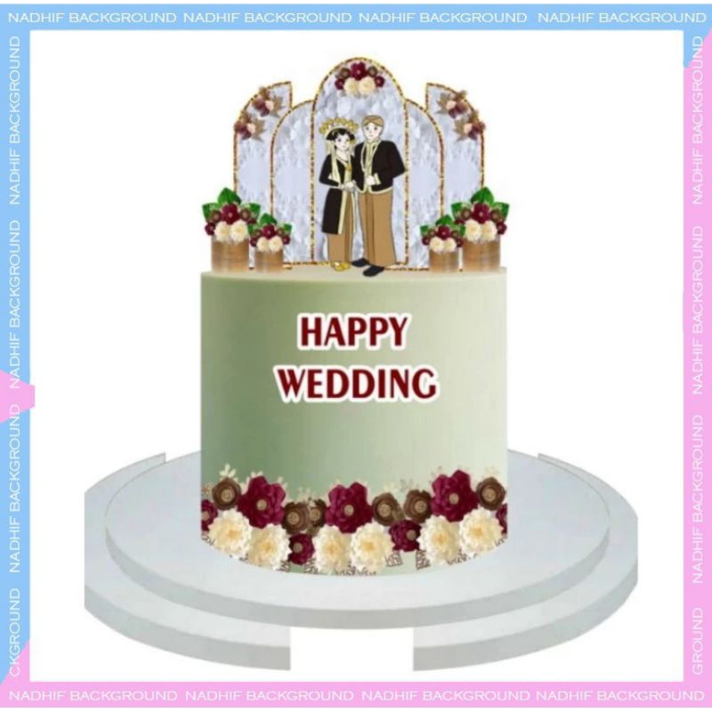 

TOPER WEDDING MINIMALIS/HIASAN KUE PENGANTIN
