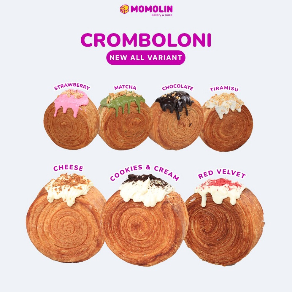 

QTW293 KODE 77 Cromboloni Viral Croissant Bomboloni Cromboloni Lumer Pastry Croissant Viral Cromboloni Roti Croisant Momolin Bakery