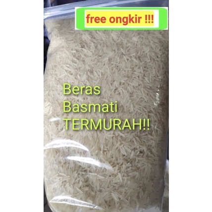 

QGK348 Stok terbaru Beras basmati long grain Premium 1kg rp23 broken 3