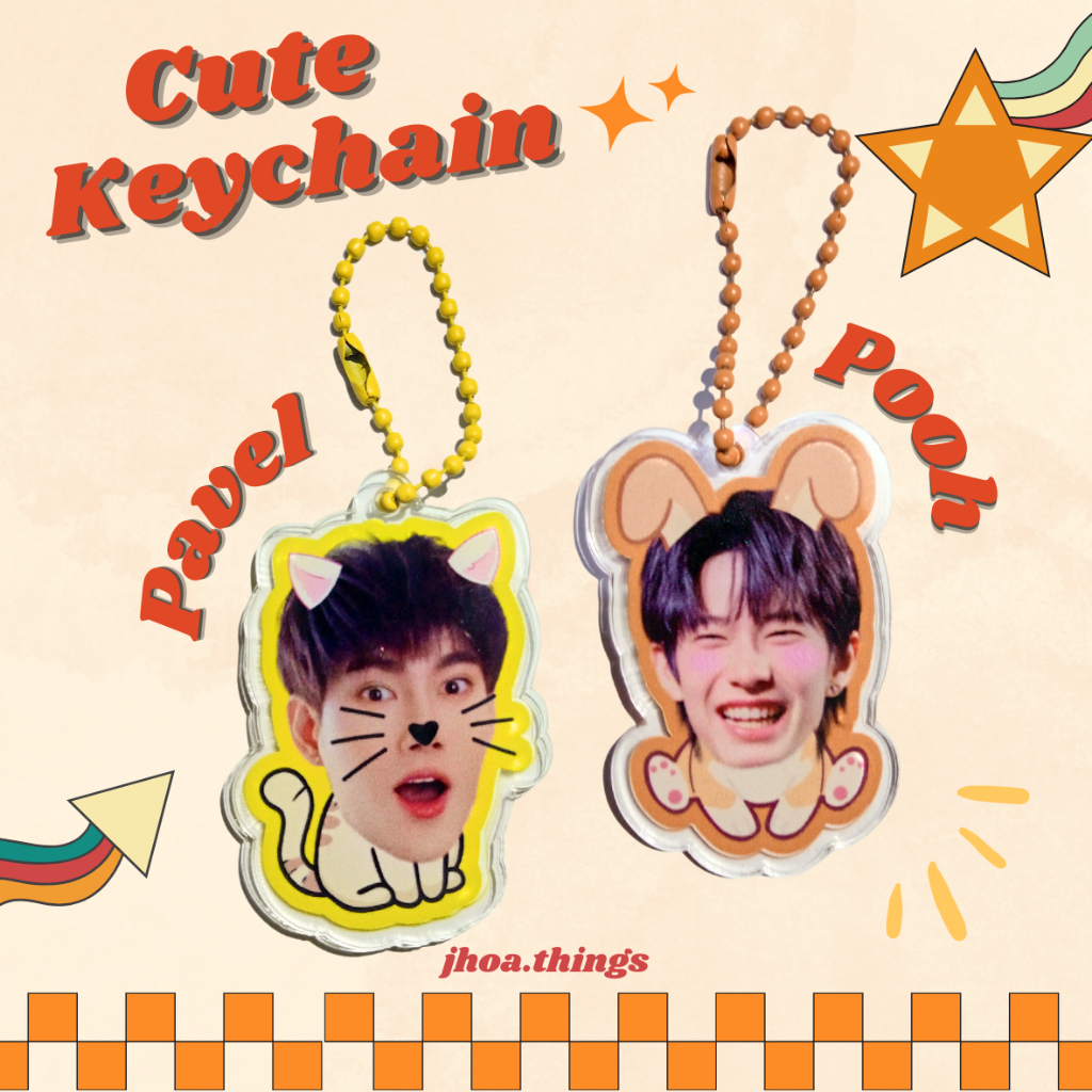 CUTE KEYCHAIN PAVEL POOH PITBABE SERIES THAI ACTOR