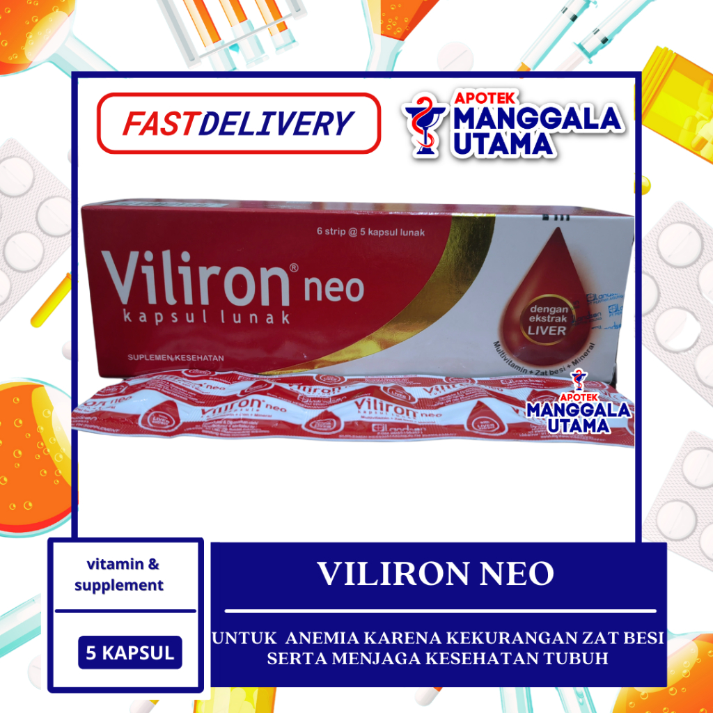 VILIRON NEO PER STRIP ISI 5 KAPSUL LUNAK