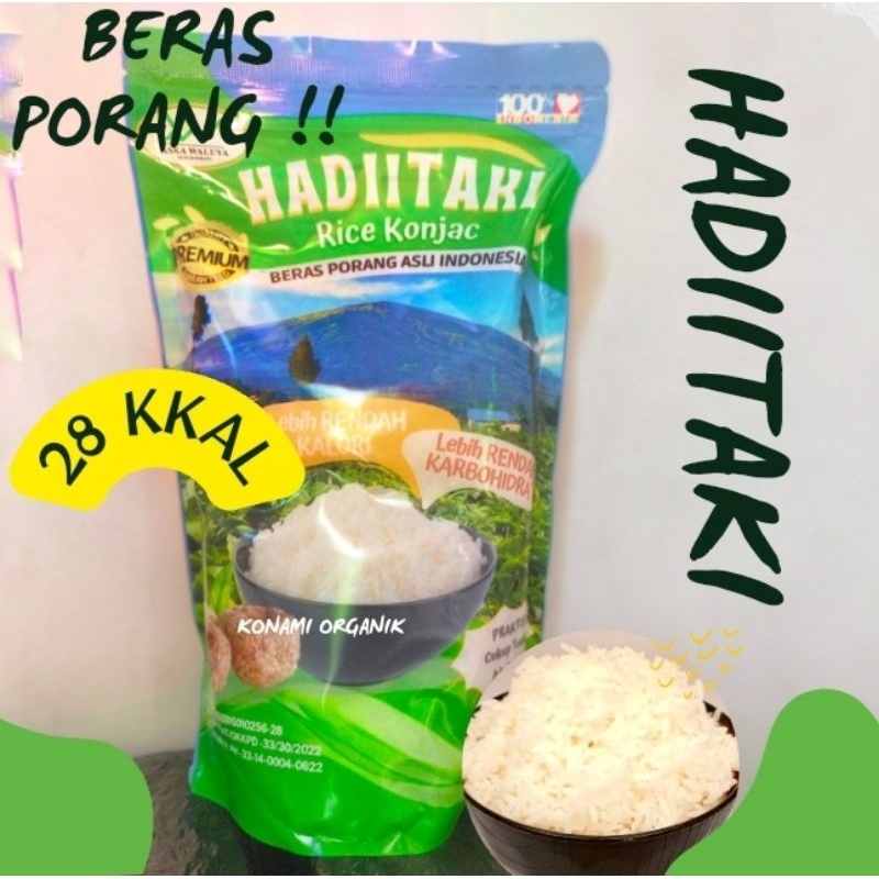 

Hadiitaki beras porang shirataki/Rice konjac/beras diet 1 kg organik