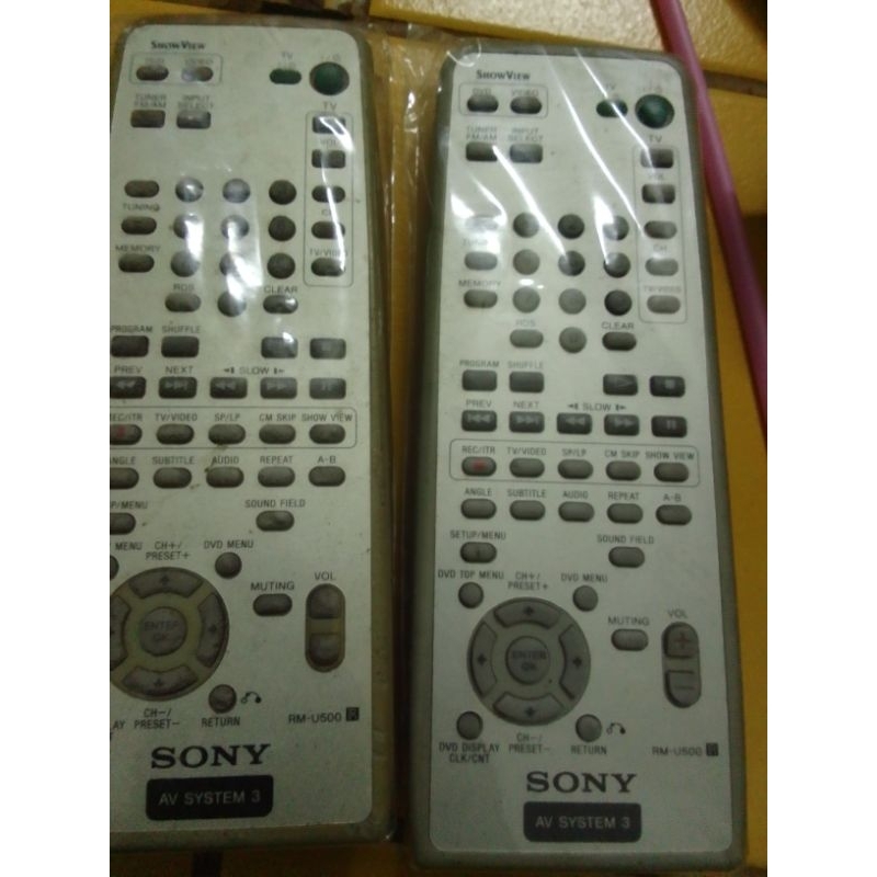 remote AUDIO SONY DVD