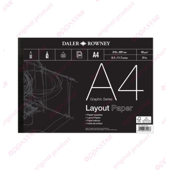 

Buku Sketsa Graphic Daler Rowney Layout Paper A4 403030400