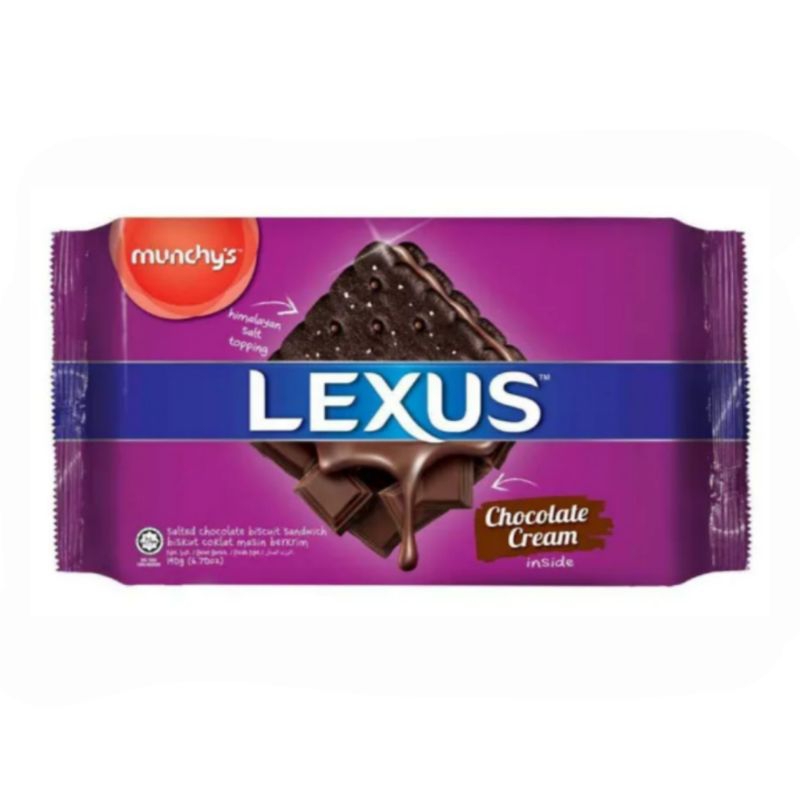 

MUNCHY'S LEXUS Salted Chocolate Sandwich Biskuit Malaysia (190g)