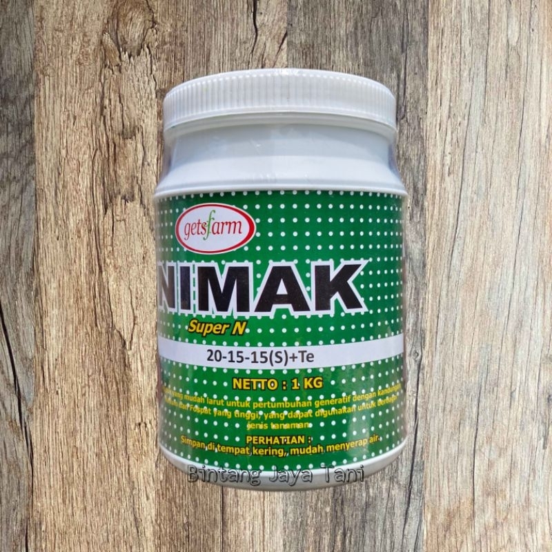 UNIMAK SUPER N 1 KG/ Pupuk Pertumbuhan Vegetatif 20-15-15 (S) + Te/ Mempercepat Tanaman Menjadi Besa