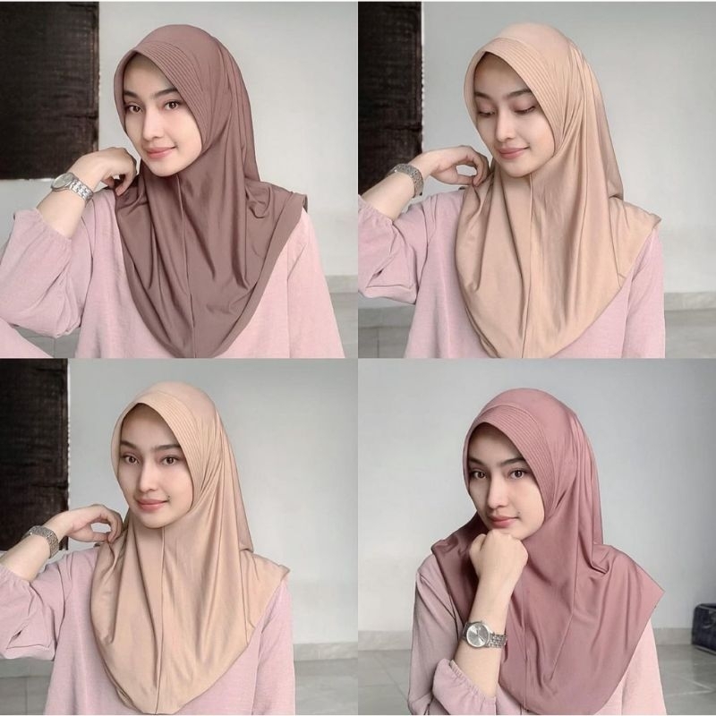 Hijab Hamida/Hijab Amira/Hijab Pet Atem/Hijab Instan 65x70cm