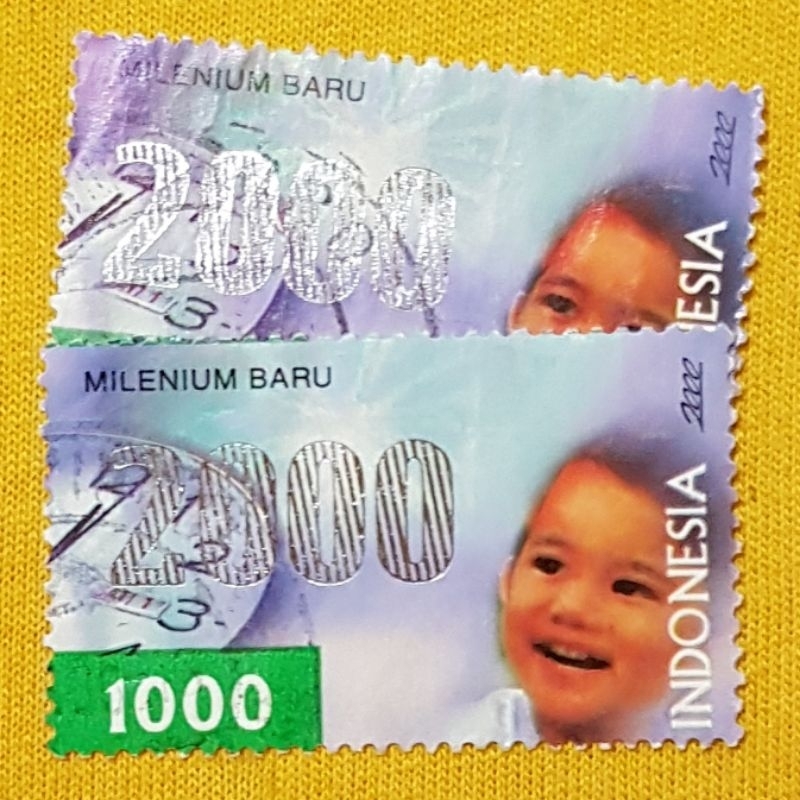 

Perangko Langka Edisi Khusus th Milenium 2000 Mint Baru Pair dpt 2pc Murah Pos