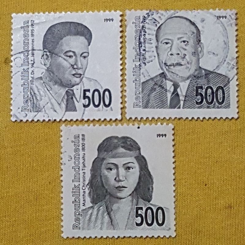 

Perangko Langka Edisi Pahlawan Nasional 1999 Set 3 pc Used Mewah