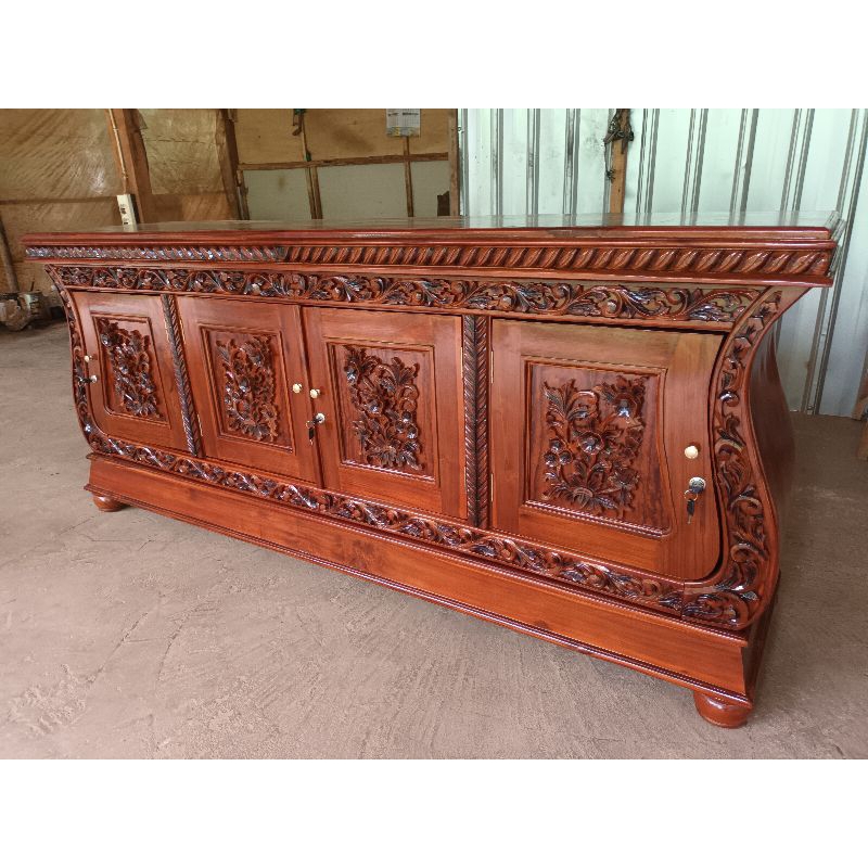 PROMO BUFET BIOLA KAYU JATI | BUFET TV BIOLA BUFET RETEO FURNITURE JATI