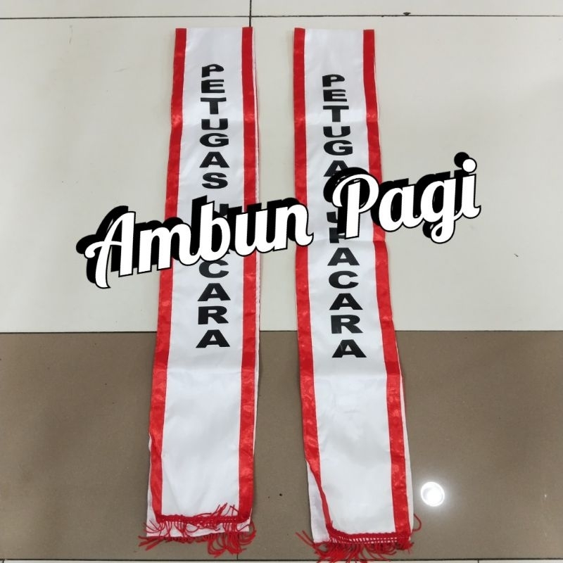 

best seller slempang upacara slempang petugas upacara sablon ready stock