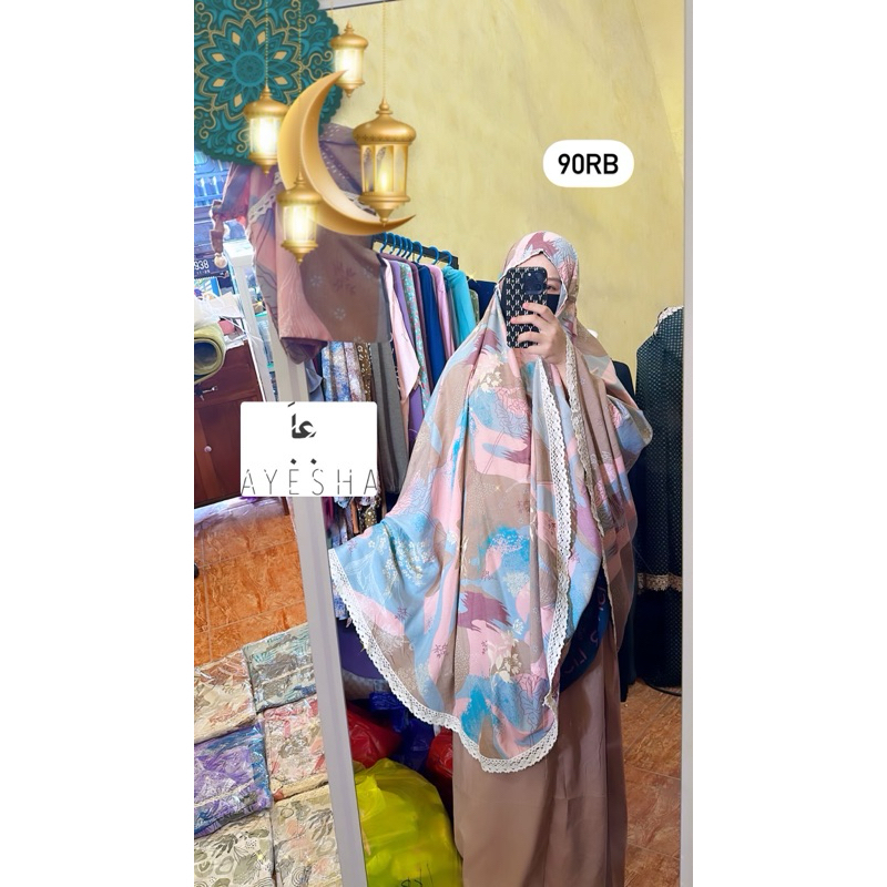 mukena rayon renda azizil