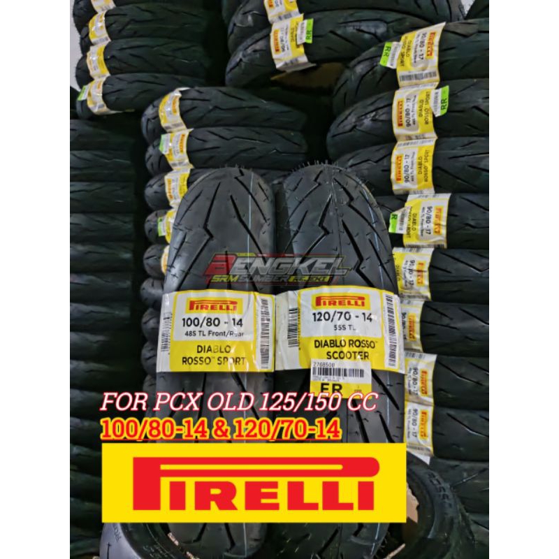 Set Ban Pirelli Diablo Rosso 100&120-14 For PCX 150 & Vario 160