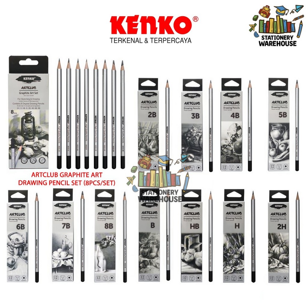 

Pensil 2B Kenko 6800 PLATINUM KUALITAS BAGUS Pencil Ujian - 1 PCS