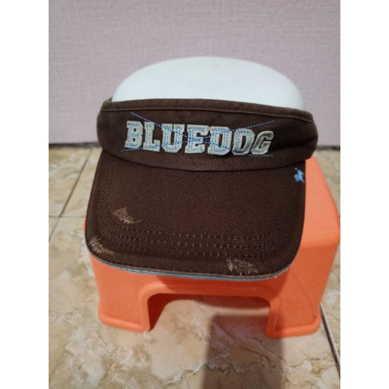 topi golf topi bolong topi visor bluedog second