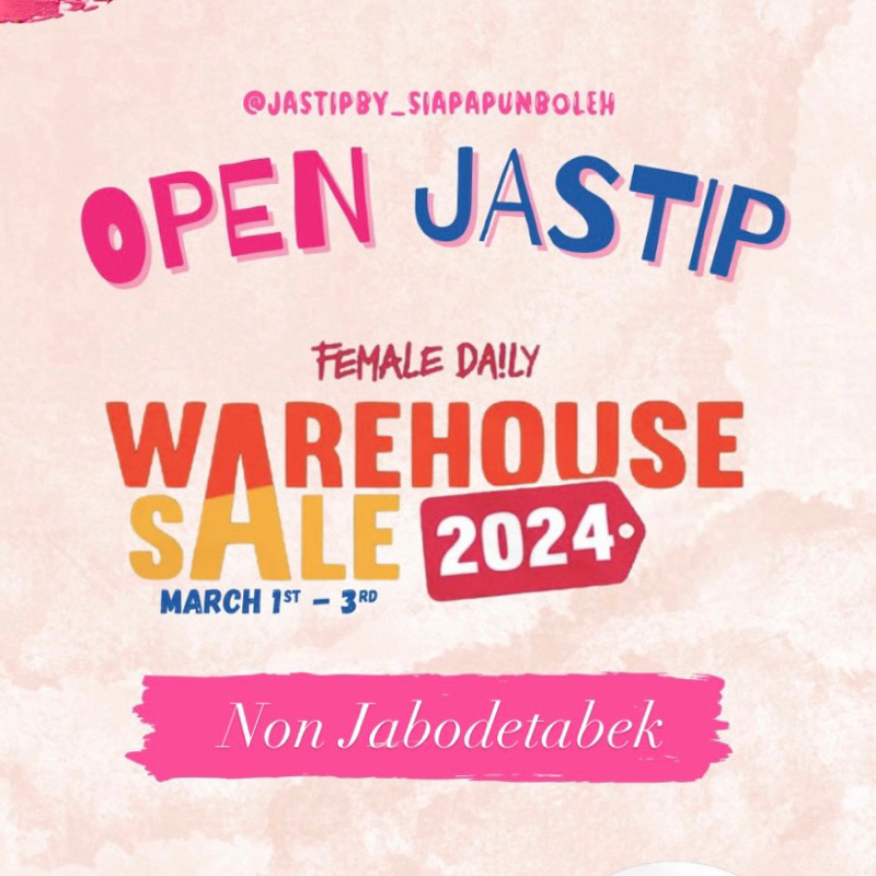 CO Warehouse Sale @jastipby_siapapunboleh