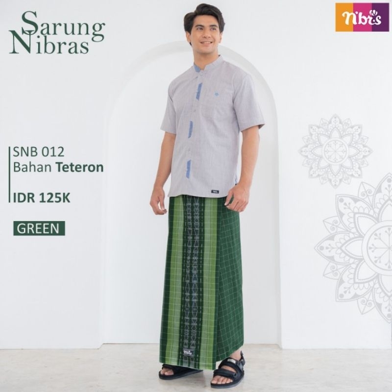 SARUNG NBRS SNB 012 GREEN & BROWN