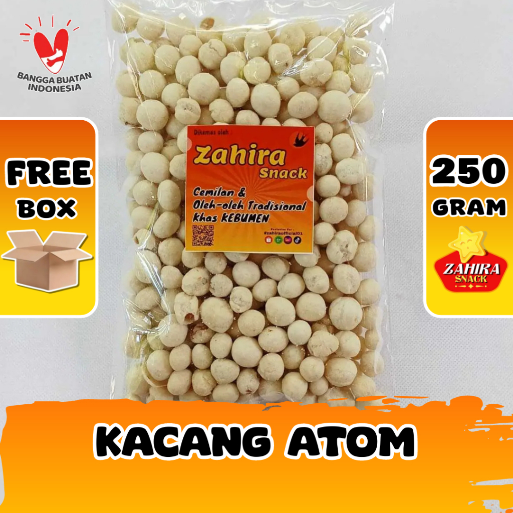 

Kacang Atom Sukro Snack Kiloan Cemilan Makanan Ringan 250gram