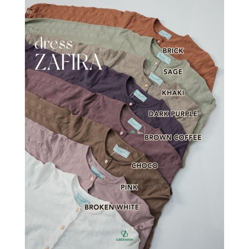 ZAFIRA DRESS BY GREENISM GAMIS Crinkle