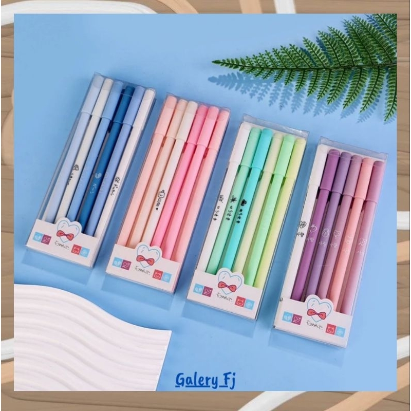 

PULPEN TINTA GEL 0.5MM WARNA PASTEL/1 SET 6PCS TINTA GEL 0.5MM WARNA PASTEL/PULPEN AESTETIC KOREA WARNA POLOS