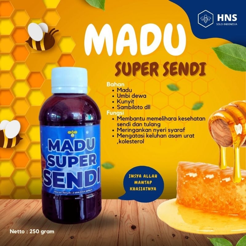 

Madu Sendi Asam Urat Syaraf Rematik