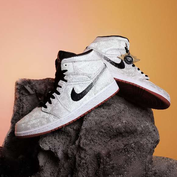 Air Jordan 1 Mid Fearless Edison Chen - Clot 100% Original