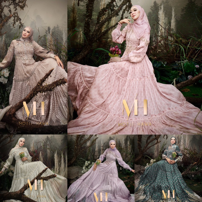 [MOTIF HAWA] GAMIS SYARI TERBARU / DRESS SET ORIGINAL DiNE series  By Motifhawa Official