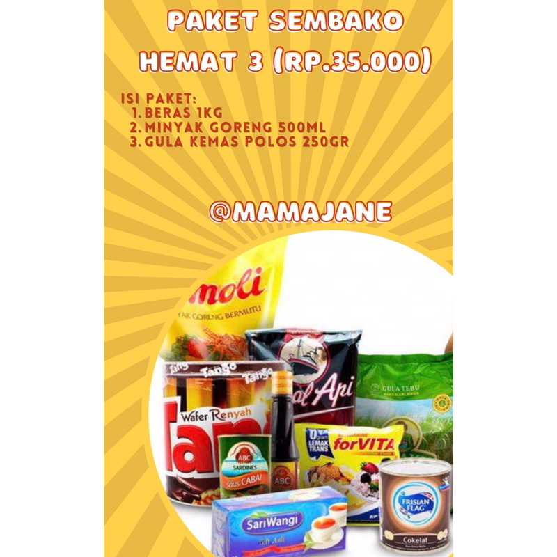 

PAKET SEMBAKO MURAH BISA REQUEST