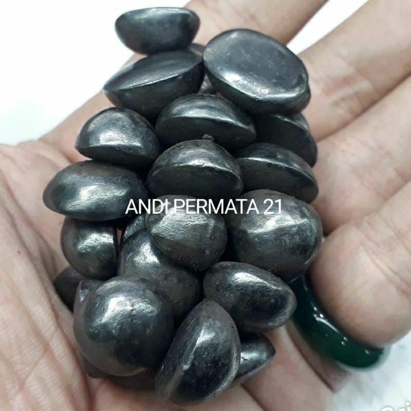 BATU CINCIN BADAR BESI HITAM NATURAL ALAM
