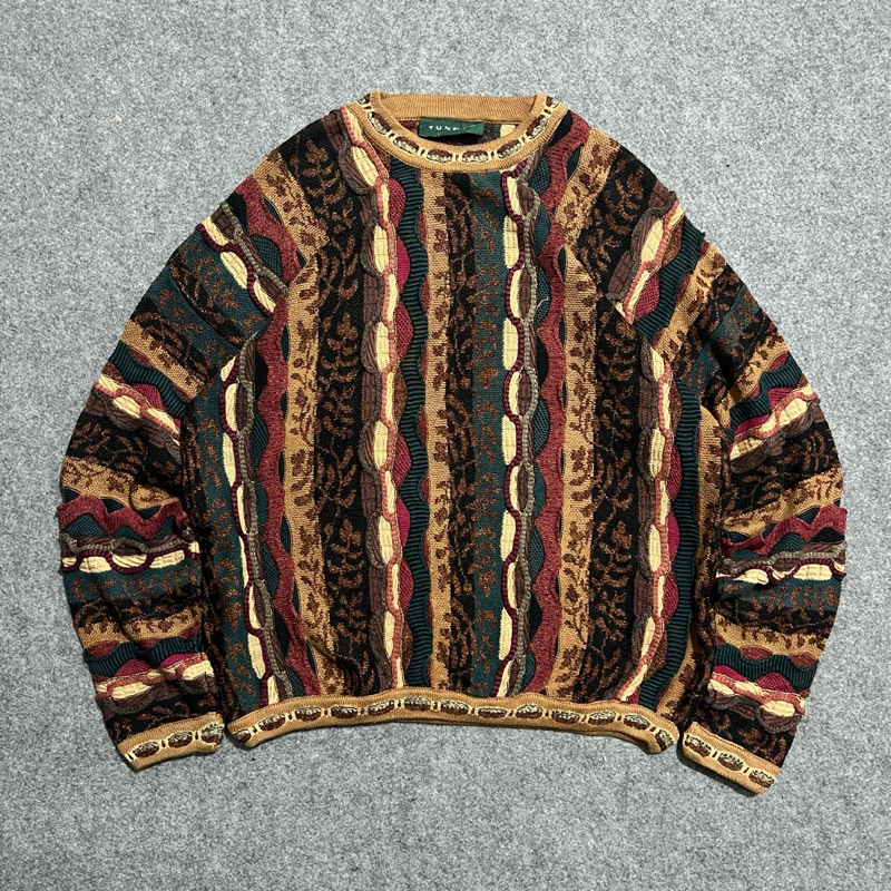 Tundra 3D pattern knitwear like coogi style (l)