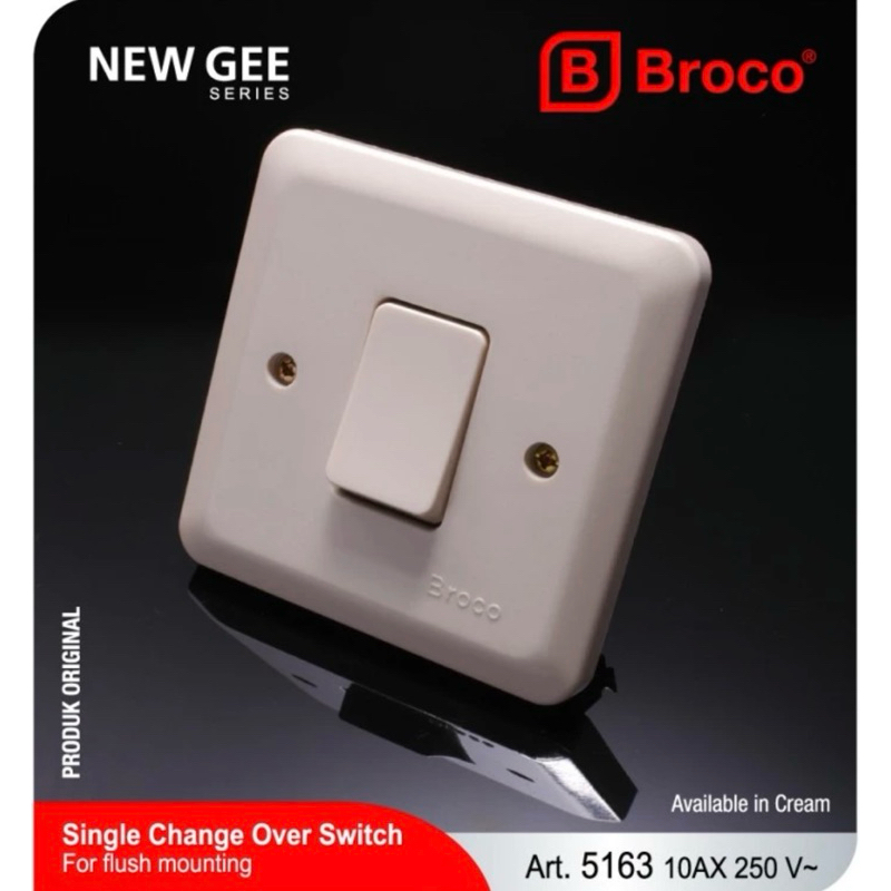 Saklar Broco Engkel IB Tanam / Saklar 1 Broco Inbow