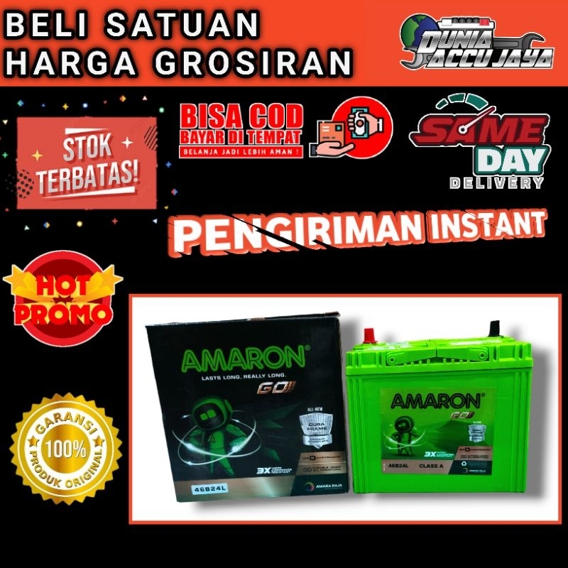 Aki kering NEW AMARON mf ORI NS60L 46b24L 45ah Corolla Series Corona Series Voxy Charade Classy City