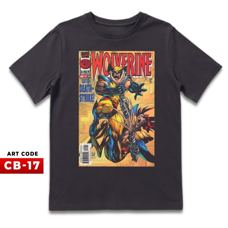 kaos vintage Marvel comic wolverine
