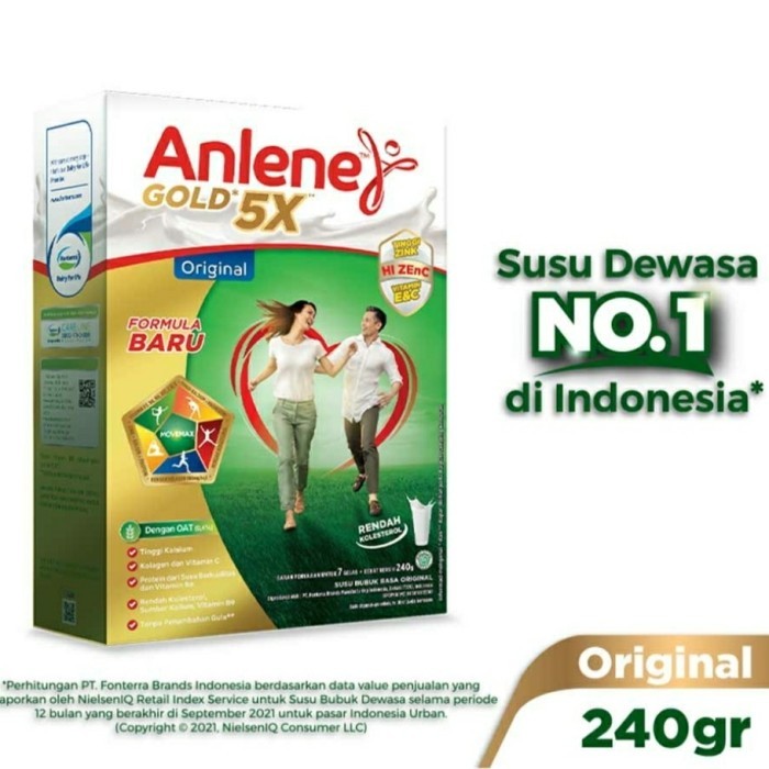 

ANLENE GOLD 5X ORIGINAL 240 GR TINGGI KALSIUM SUSU UNTUK TULANG