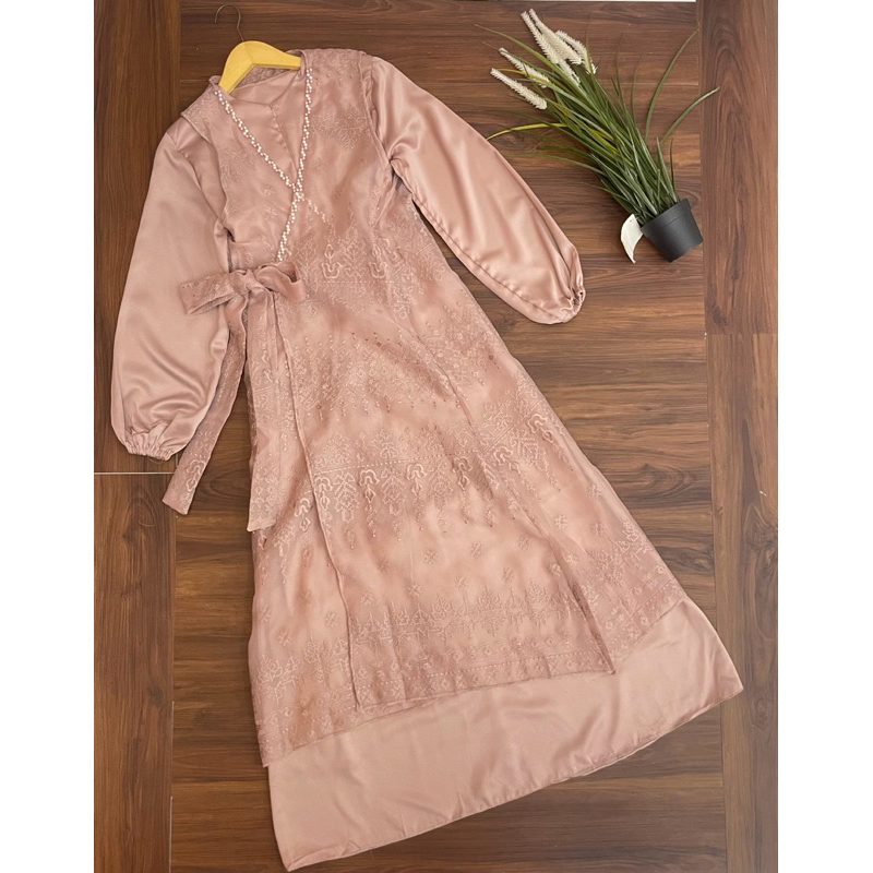 Gamis Organza Bordir Versi Outer