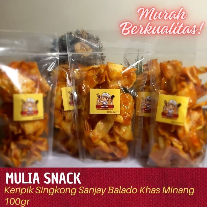 

KRIPIK SINGKONG SANJAI BALDO KHAS MINANG 100gr (Mulia Snack)