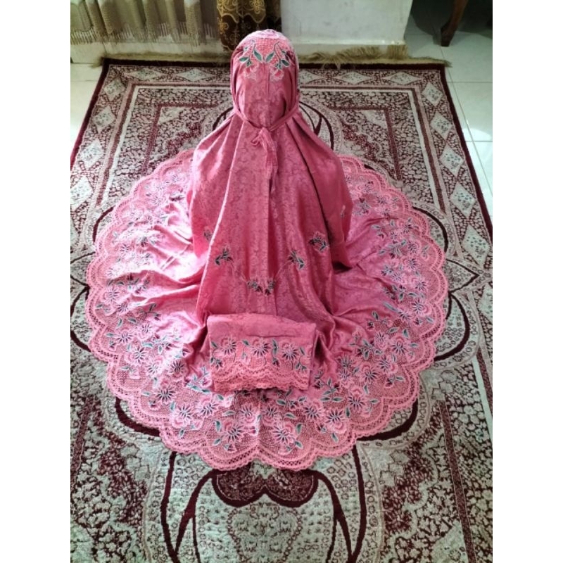 mukena premium SUTRA bordir kerancang khas Bukittinggi