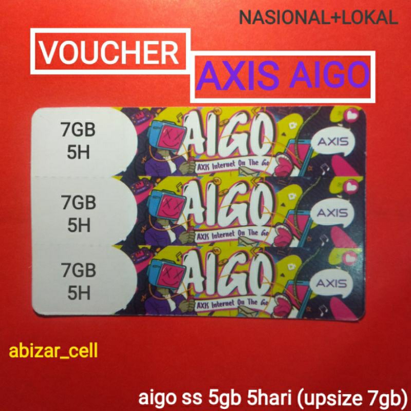 VOUCHER AXIS 5GB 5HARI (UPSIZE 7GB)