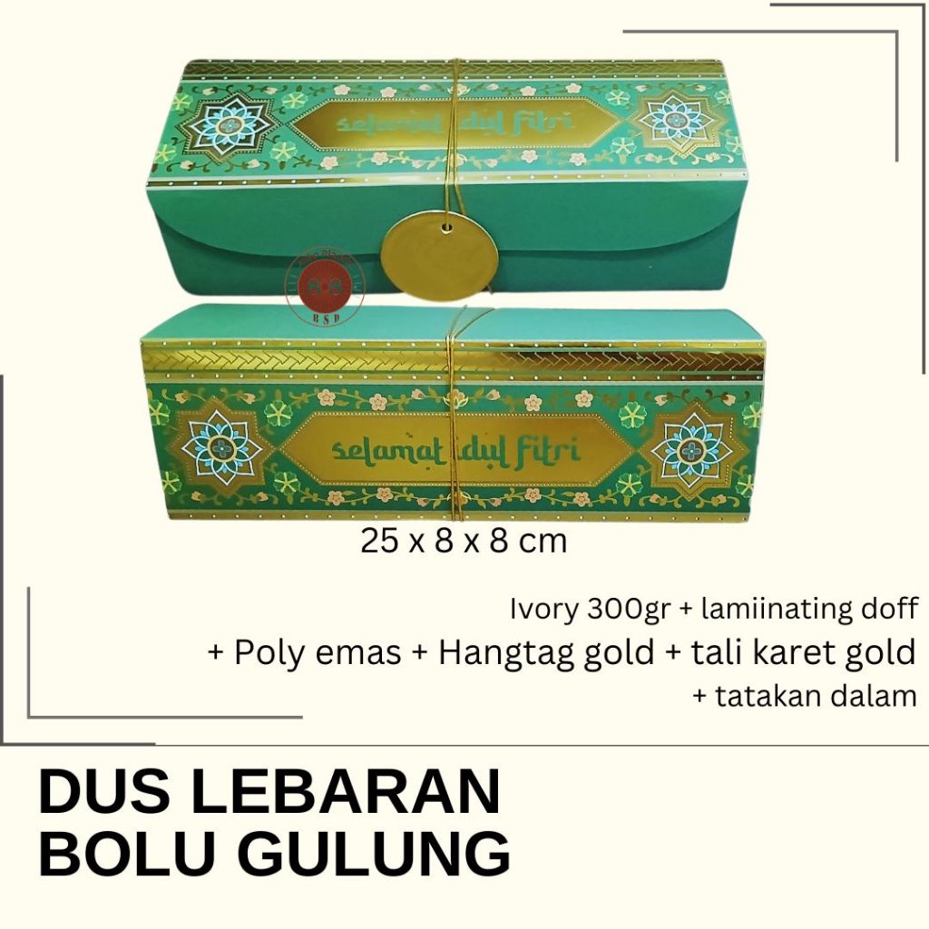 [1 pcs] Dus Hampers Lebaran | Dus Lebaran Bolu Gulung. LEB010
