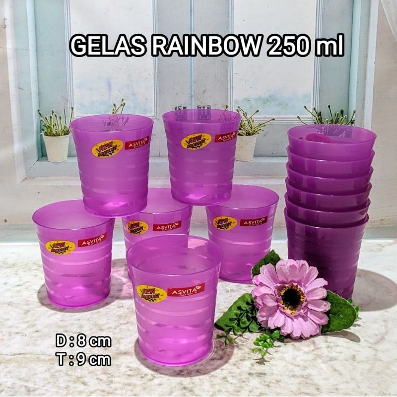 GELAS ASVITA PLASTIK/LUSIN