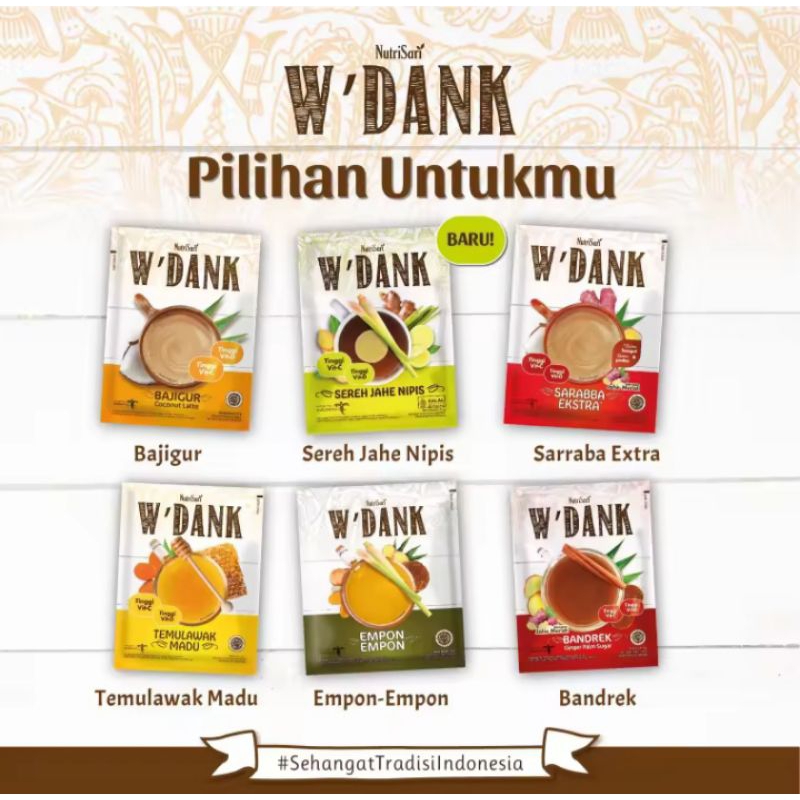 

Nutrisari Wdank Sachet Bajigur Bandrek Nutrisari W'dank