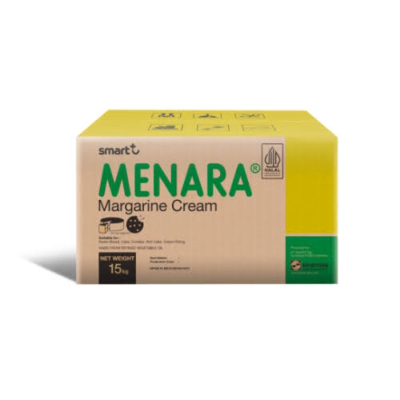 

Khusus Jnt Kargo Menara Margarine Cream 15kg / Mentega Menara Margarin Krim