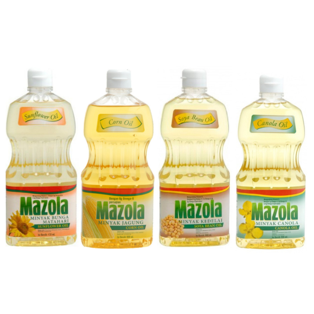 

Mazola Minyak Corn Oil / Sunflower Oil / Canola Oil / Soya Bean Oil 900ml