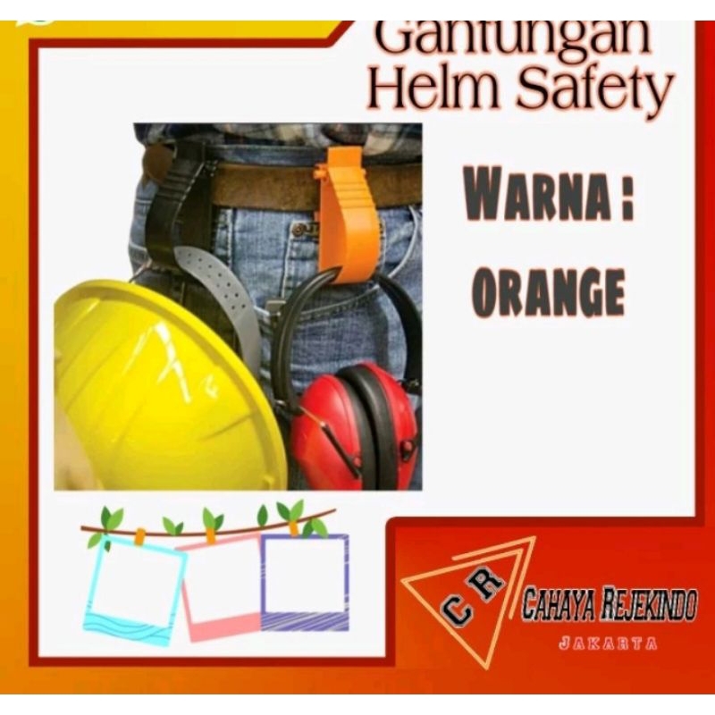 Gantungan Penjepit Helm Safety