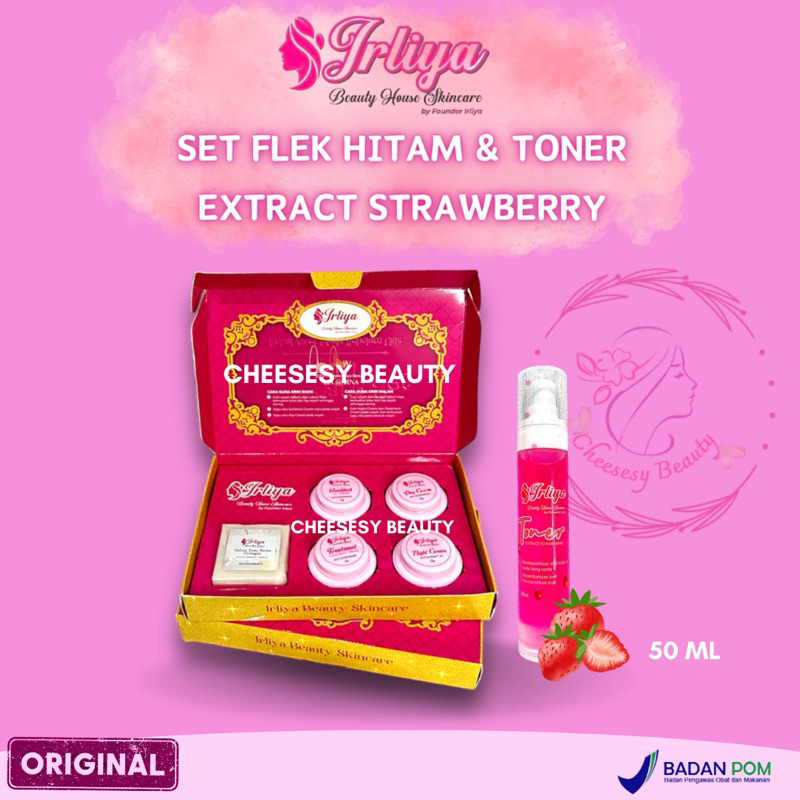 IRLIYA BEAUTY SKINCARE ( SET FLEK HITAM + TONER 50ML )