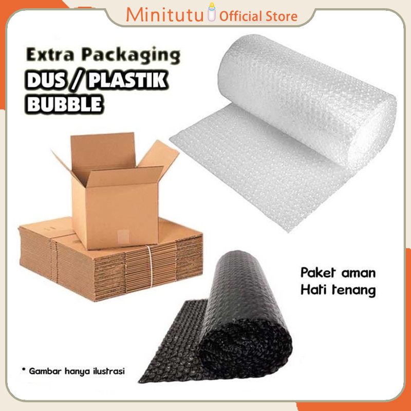 

Lapisan bubble wrap yang tebal mengurangi getaran dan mencegah benturan karton