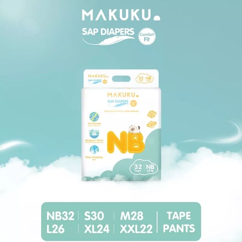 Makuku confort fit perekat NB (New Born) 32