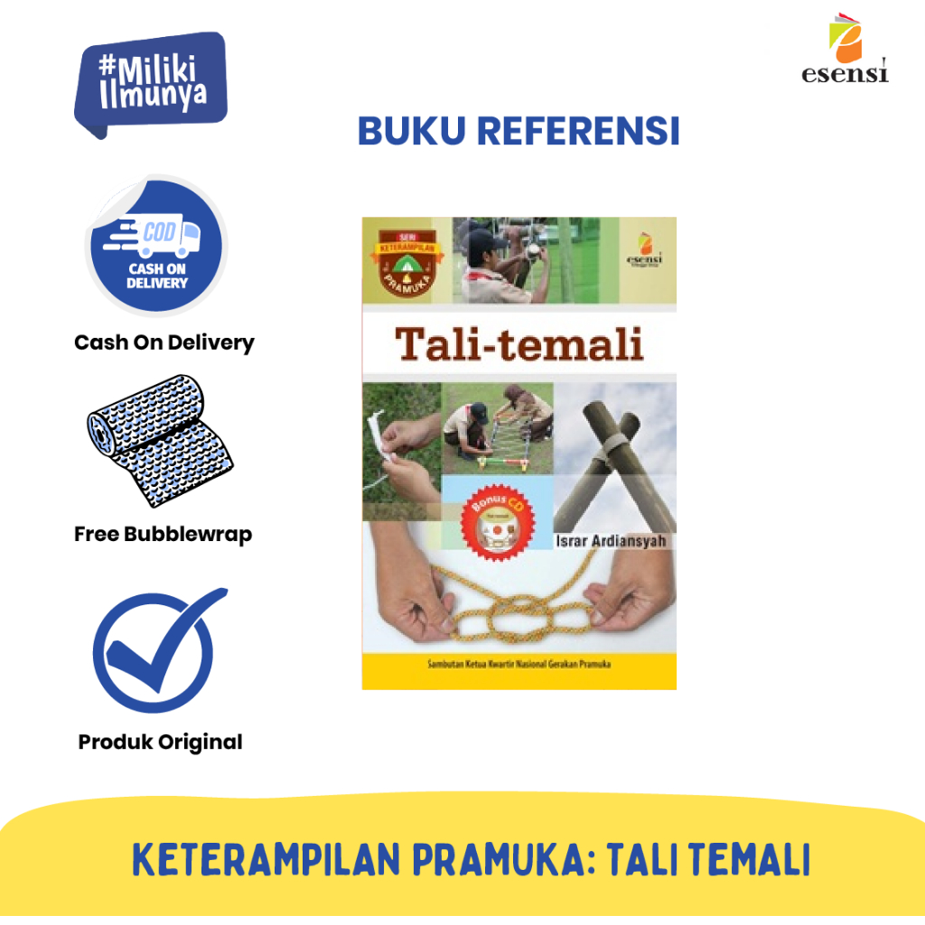 [Erlangga] BUKU SAKU PRAMUKA ERLANGGA : KETERAMPILAN PRAMUKA: TALI TEMALI